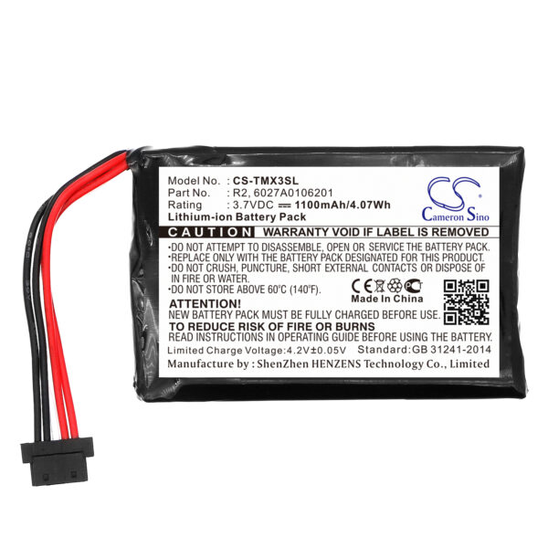 1100mAh for TomTom XXL IQ Routes,4EP0.001.02,1EP0.029.01,5EP0.029.01-119935