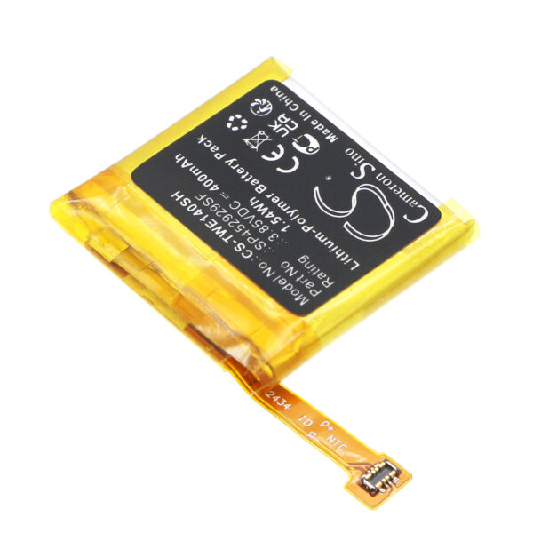 Replacement Battery for Ticwatch Pro, Pro 4G, Li-Polymer 400mAh-120398