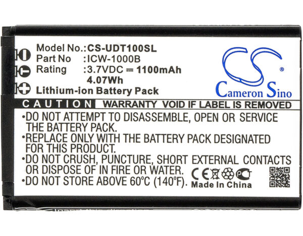 1100mAh for Incom ICW-1000B-117140