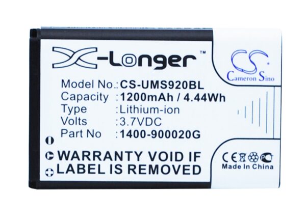 1200mAh for Unitech MS920-0