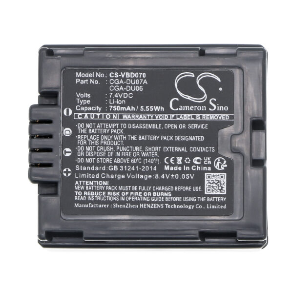 750mAh for HITACHI DZ-MV730A,DZ-MV580A,DZ-M8000V6,DZ-MV750,DZ-HS401,DZ-GX25M,DZ-MV550,DZ-MV350E,DZ-GX3300(S),DZ-GX5080A-116043