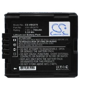 750mAh for Panasonic HDC-SD9,HDC-HS9,HDC-SD5,HDC-SD1,HDC-SX5,SDR-H60,SDR-H40,SDR-H50,SDR-H41,SDR-H200-0