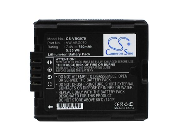 750mAh for Panasonic HDC-SD9,HDC-HS9,HDC-SD5,HDC-SD1,HDC-SX5,SDR-H60,SDR-H40,SDR-H50,SDR-H41,SDR-H200-0 750mAh for Panasonic HDC-SD9,HDC-HS9,HDC-SD5,HDC-SD1,HDC-SX5,SDR-H60,SDR-H40,SDR-H50,SDR-H41,SDR-H200-0