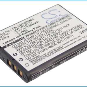 740mAh for Panasonic HX-WA10,HX-DC1,HX-DC10,HX-DC15,HX-DC10EB-K,HX-DC10EF-K,HX-DC1EB-H,HX-DC1EB-K,HX-DC1EB-R,HX-DC1EF-H-0