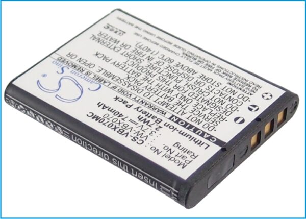 740mAh for Panasonic HX-WA10,HX-DC1,HX-DC10,HX-DC15,HX-DC10EB-K,HX-DC10EF-K,HX-DC1EB-H,HX-DC1EB-K,HX-DC1EB-R,HX-DC1EF-H-115253