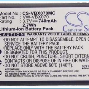 740mAh for Panasonic HX-WA10,HX-DC1,HX-DC10,HX-DC15,HX-DC10EB-K,HX-DC10EF-K,HX-DC1EB-H,HX-DC1EB-K,HX-DC1EB-R,HX-DC1EF-H-115256