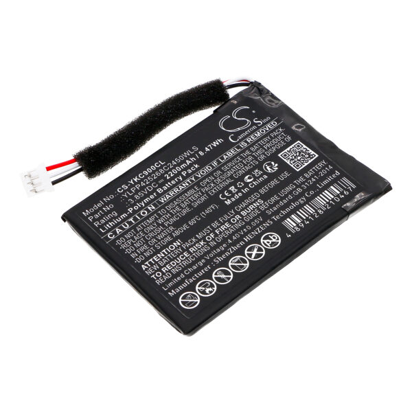 Replacement Battery for Yealink CP900, Li-Polymer 2400mAh-0