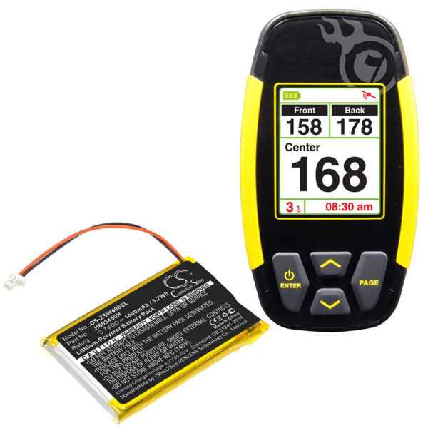 1000mAh for IZZO Swami 4000,Swami 4000 GOLF GPSA43094-119518