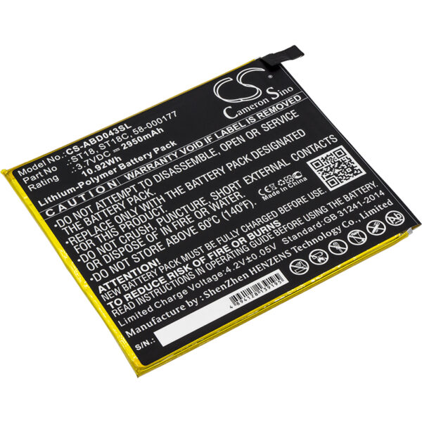 2950mAh for Amazon Kindle Fire 7",Kindle Fire 7th Generation 2017,B01GEW27DA,SR043KL,SR04KL-0 2950mAh for Amazon Kindle Fire 7",Kindle Fire 7th Generation 2017,B01GEW27DA,SR043KL,SR04KL-0