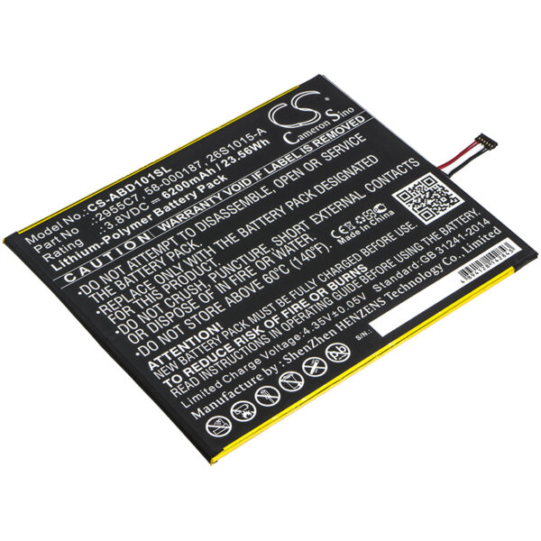 6200mAh for Amazon Kindle Fire HD 10.1,Kindle Fire HD 10.1 7th,SL056ZE-0
