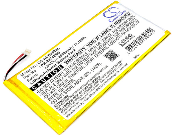4500mAh for Acer Iconia One 8 B1-850,A6001,B1-850-K35X-0 4500mAh for Acer Iconia One 8 B1-850,A6001,B1-850-K35X-0