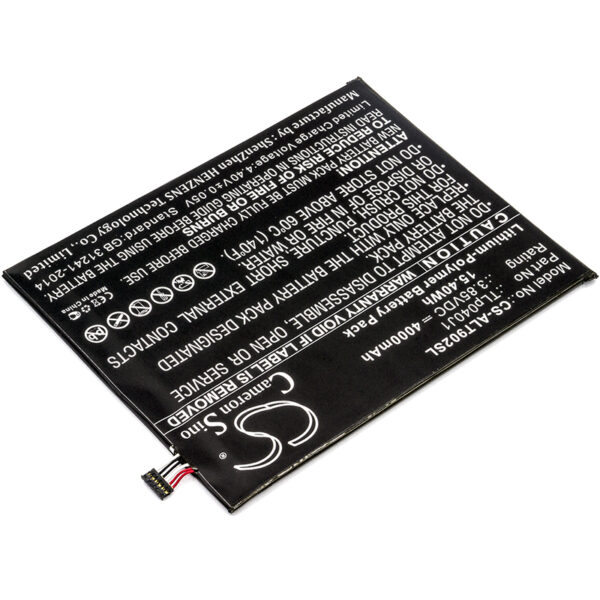 4000mAh for Alcatel A30 Tablet,A30 Tablet 4G LTE,9024W,8082,Joy Tab,9029Z-126963