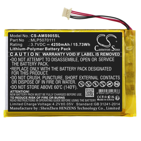 4250mAh for Autel MaxiSys Mini,MS905,MS906,MY905,MK808,MK808BT,MK808TS,MP808,MP808TS,DS808-128018