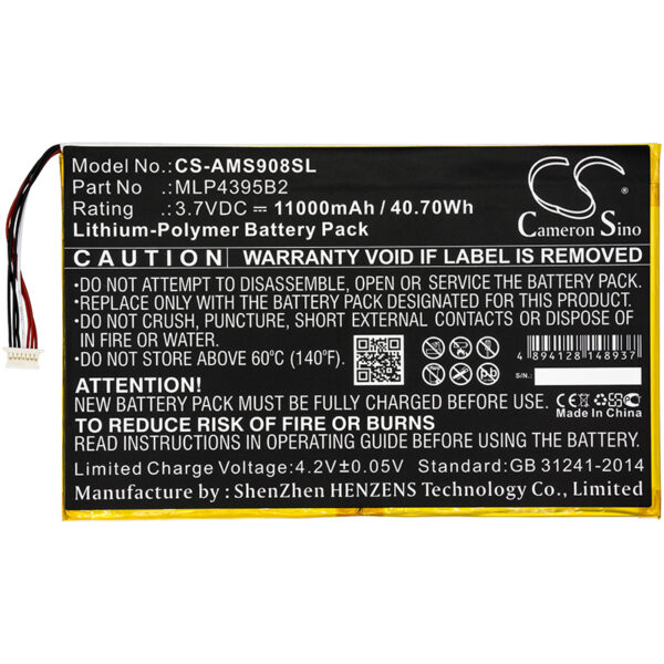 11000mAh for Autel MaxiSys MS908,MaxiSys MS908P Pro,MaxiSys CV,MS908CV,MaxiSys Pro,MS908S,MaxiSys MS908P,MaxiSys MS908 Pro,MaxiSys MY908-128010