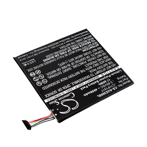4650mAh for Asus ZenPad C 7.0 P01Z,ZenPad 10 Z300CNL,ZenPad Z300CNL,Pad ZenPad ZenPad 10 Z300M,Pad ZenPad ZenPad 10 Z0310M-126996