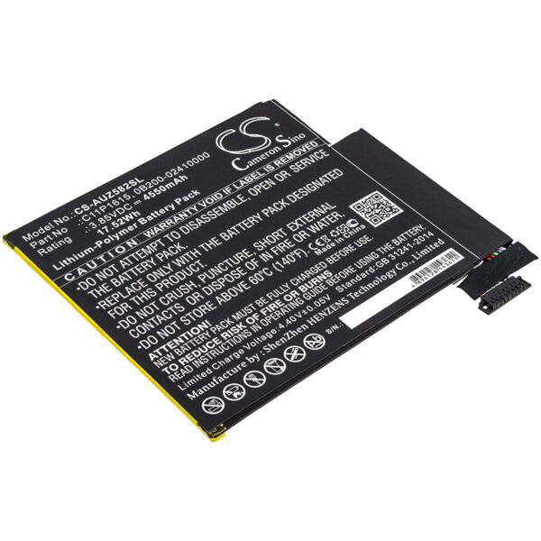 4550mAh for Asus Zenpad Z8S,ZT582KL,P00J-0 4550mAh for Asus Zenpad Z8S,ZT582KL,P00J-0