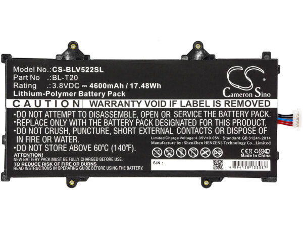 4600mAh for LG G Pad X 8.0,V520,V521,G Pad X 8.0 LTE,V522-126976