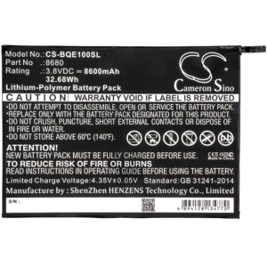 8600mAh for BQ E10,E10 tablet-126972