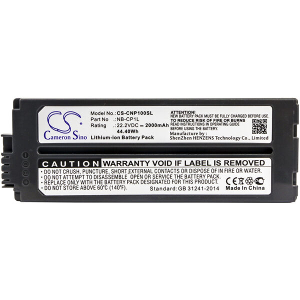 2000mAh for Canon Selphy CP-100,Selphy CP-200,Selphy CP-220,Selphy CP-600,Selphy CP-510,Selphy CP-330,Selphy CP-300,Selphy CP-710 Photo Printers,Selphy CP-400,Selphy CP- 500-127811