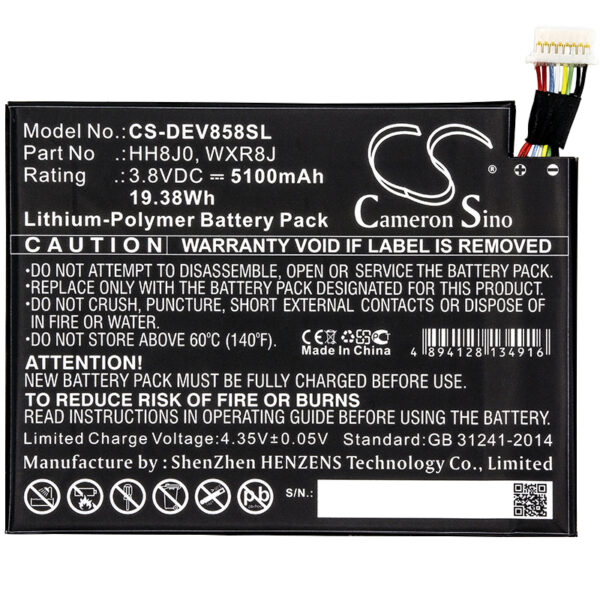 5100mAh for DELL Venue 8 Pro 5855-126968