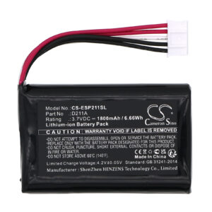 Replaces battery for Epson D211A, Lithium-ion 1800mAh-127795
