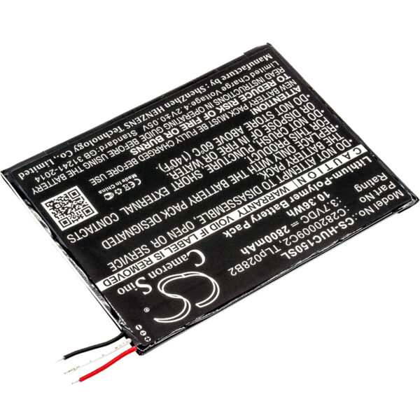 2800mAh for Alcatel OT-8055,One Touch Pixi 3 (7) WiFi,OT-8057,OT-9002X,OT-9002A-126934