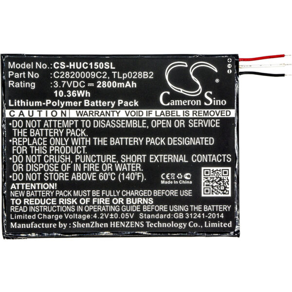 2800mAh for Alcatel OT-8055,One Touch Pixi 3 (7) WiFi,OT-8057,OT-9002X,OT-9002A-126935