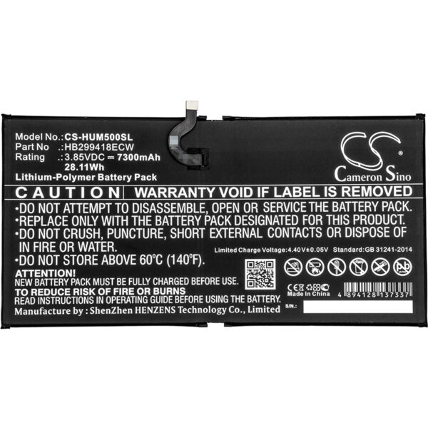 7300mAh for Huawei MediaPad M5,MediaPad M5 10.8,CMR-AL09,CMR-AL19,CMR-W19,CMR-W109-126923