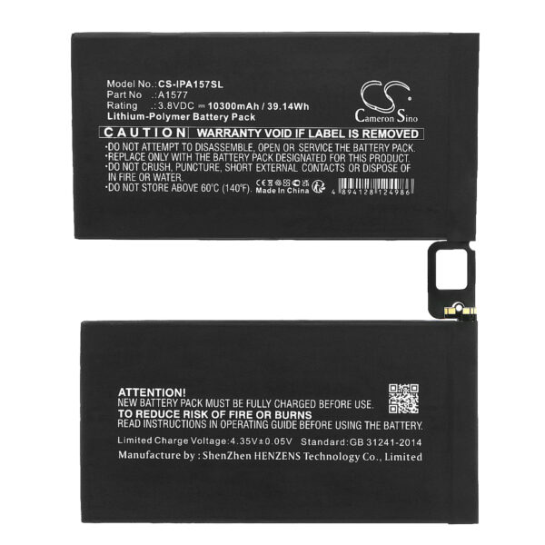 10300mAh for Apple iPad Pro,iPad Pro 12.9,A1584,A1652,A1577-127049