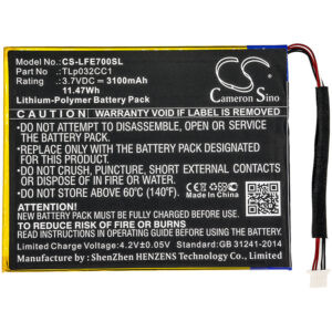 3100mAh for Leapfrog Epic 7,31576-126824