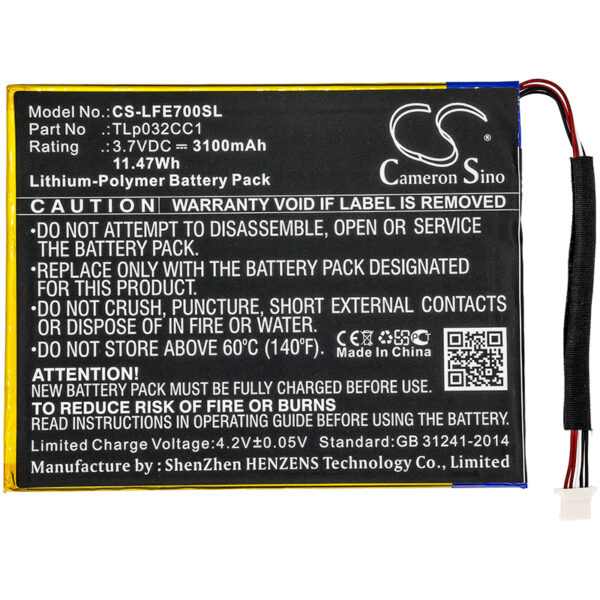 3100mAh for Leapfrog Epic 7,31576-126824