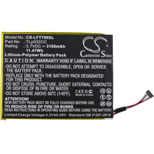 3100mAh for Alcatel One Touch Pixi 8 8.0 3G,9005X,OT-9005X,One Touch Pixi 3 8.0,One Touch Pixi 3 8.0 4G,OT-9023,OT-9023A,OT-9023X,Pixi 8 I220-126861