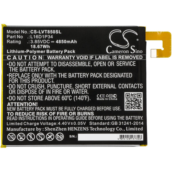 4850mAh for Lenovo Tab 4,Tab4,ZA2B0009US,TB-8504F,TB-8504X,TAB4 8,TB-8504N,TAB4 8 plus,TB-8704x,TB-8504L-126927