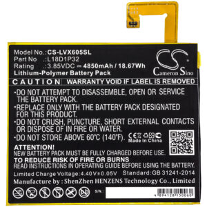 4850mAh for Lenovo Smart Tab M10,TB-X605F,X605,X605C-126763