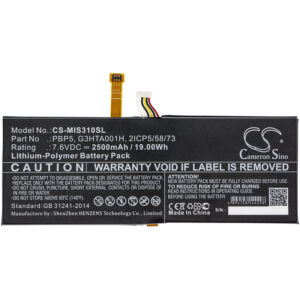 2500mAh for Microsoft SurfaceBook with Performance base-126800