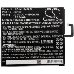 5800mAh for Xiaomi Mi Pad 4,Mi Pad 4 WiFi,M1806D9W,M1806D9E,Clover-126785