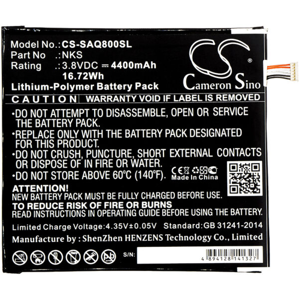 4400mAh for Sprint Slate 80,AQT80-126846