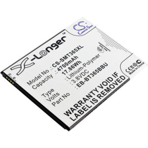 4700mAh for Samsung SM-T360,SM-T365,Galaxy Tab Active,Galaxy Tab Active 8.0,SM-T360NNGAXAR,SM-T360UD,SM-T365F0,Galaxy Tab Active 4G,Galaxy Tab Active 4G LTE,Galaxy Tab Active WiFi-0