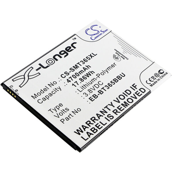 4700mAh for Samsung SM-T360,SM-T365,Galaxy Tab Active,Galaxy Tab Active 8.0,SM-T360NNGAXAR,SM-T360UD,SM-T365F0,Galaxy Tab Active 4G,Galaxy Tab Active 4G LTE,Galaxy Tab Active WiFi-0 4700mAh for Samsung SM-T360,SM-T365,Galaxy Tab Active,Galaxy Tab Active 8.0,SM-T360NNGAXAR,SM-T360UD,SM-T365F0,Galaxy Tab Active 4G,Galaxy Tab Active 4G LTE,Galaxy Tab Active WiFi-0