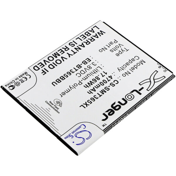 4700mAh for Samsung SM-T360,SM-T365,Galaxy Tab Active,Galaxy Tab Active 8.0,SM-T360NNGAXAR,SM-T360UD,SM-T365F0,Galaxy Tab Active 4G,Galaxy Tab Active 4G LTE,Galaxy Tab Active WiFi-126919