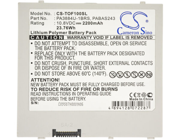 2200mAh for Toshiba 10 Thrive,Follo 100,Thrive AT105-T016,AT100,AT100-001,AT100-002,AT100-100,AT105-T1016,AT105-T1016G,AT105-T1032-127755