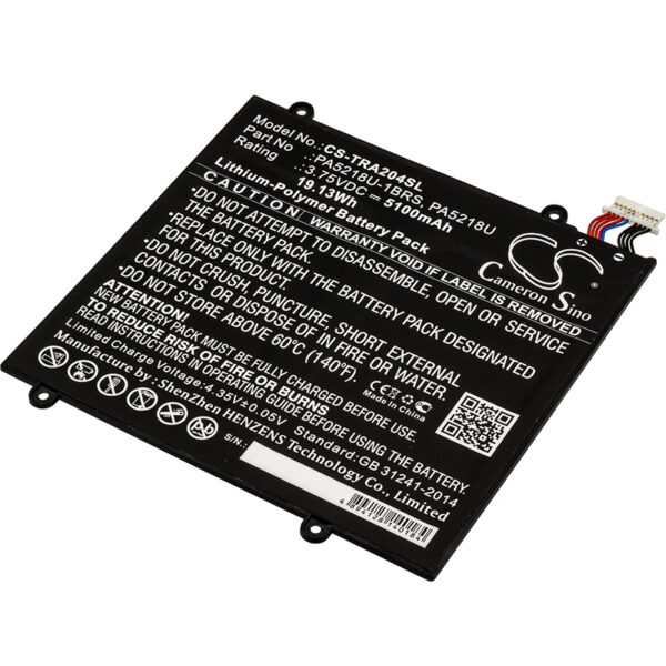 5100mAh for Toshiba Excite A204,Excite A204 AT10-B-0