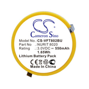 550mAh for VeriFone NURIT 8020,802B-WW-M05-128140