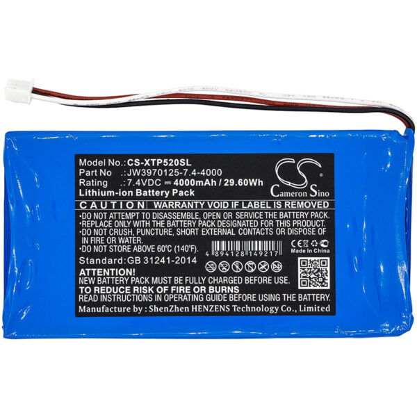 4000mAh for XTOOL P52-128005