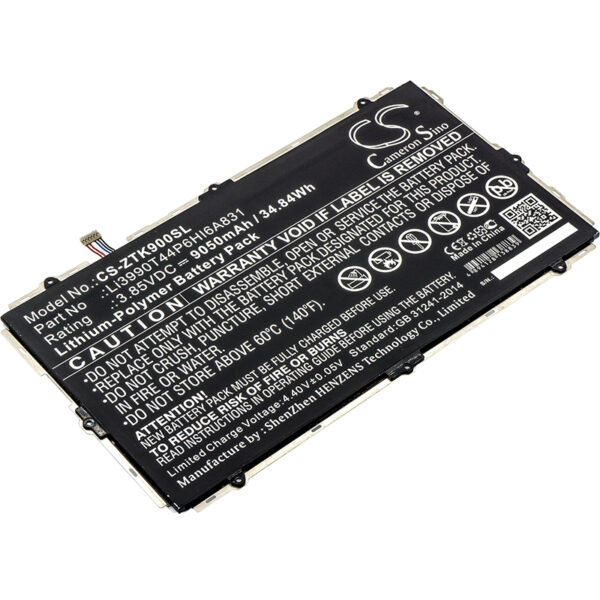 9050mAh for ZTE K90U,ZPAD 10.1-0