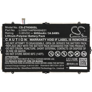 9050mAh for ZTE K90U,ZPAD 10.1-126899