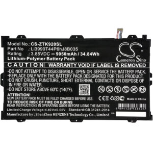 9050mAh for ZTE Primetime,Primetime LTE-A,K92-126903